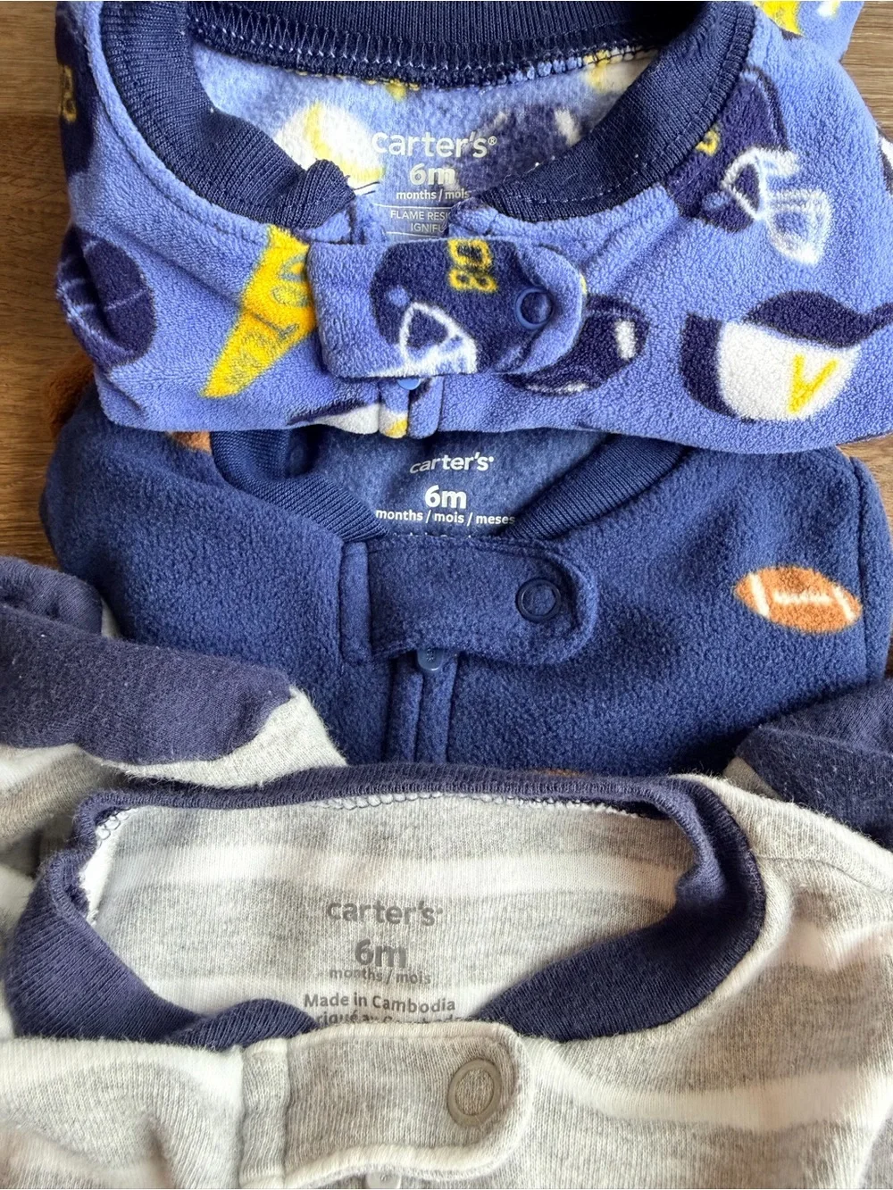 CARTER’S | Sleeper Bundle | Baby Pajamas | Fleece Footed PJs